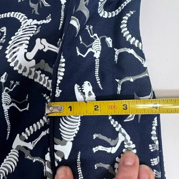 Pottery Barn Kids Dinosaur Skeleton Packing Cube Navy Blue Travel Organizer Glow - Picture 5 of 6